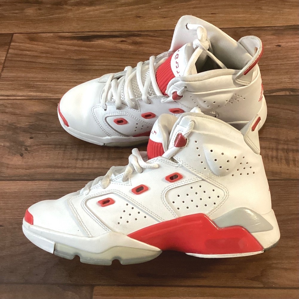 Jordan 6-17-23 White Red Silver Big Kids‎ Basketball Shoes DM1159-106 Size 6.5Y